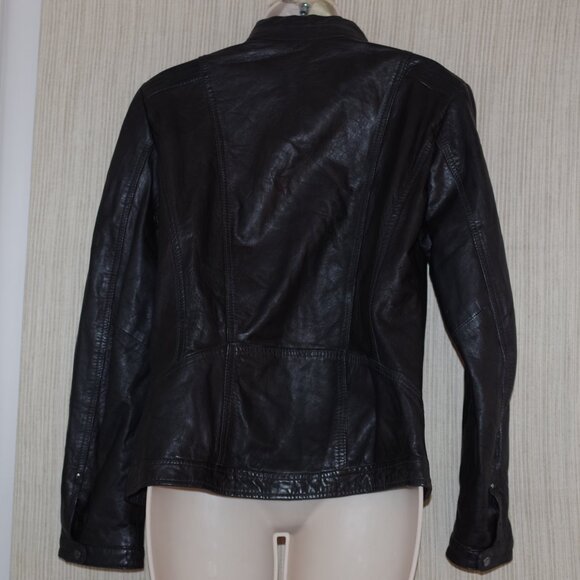 Milestone Ursula Lamb Nappa leather jacket women bomber size: IT 46 - Picture 6 of 7